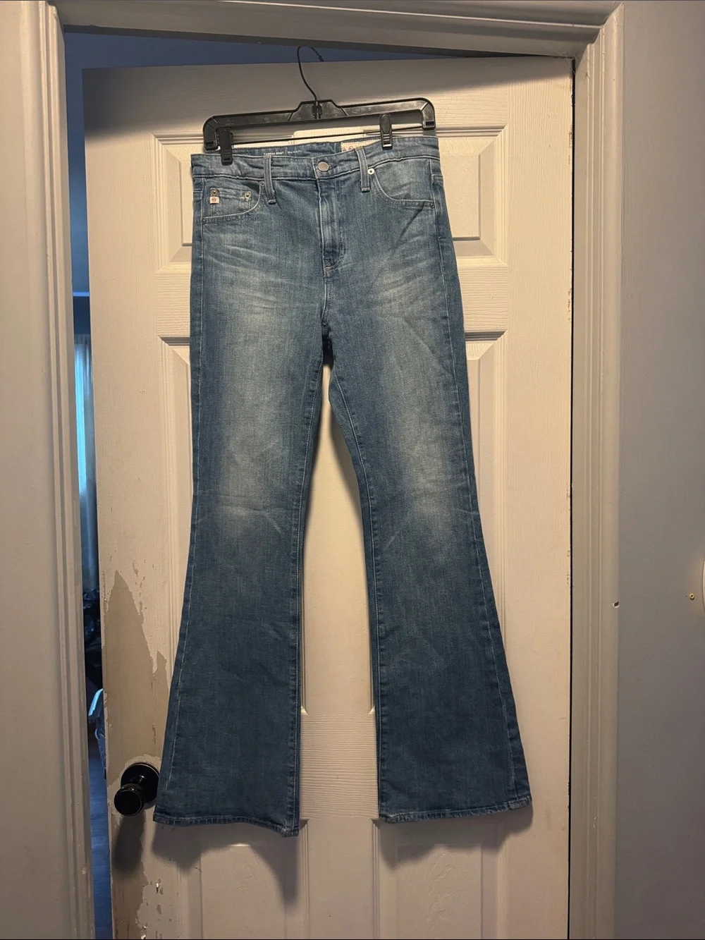 AG Adriano Goldschmied Light Blue Boot Cut Jeans 27x32 - Picture 4 of 10